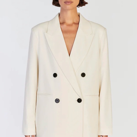 DISSH BECKHAM CREAM BLAZER - Picture 2 of 7